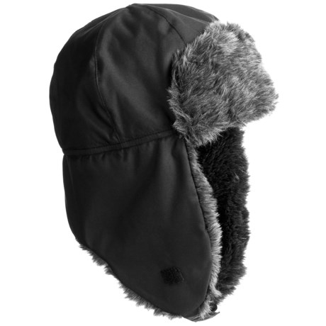 63%OFF メンズファッション帽子 グランドシエラタッサーシェルトラッパーハット - フェイクファー（男性用） Grand Sierra Tusser Shell Trapper Hat - Faux Fur (For Men)